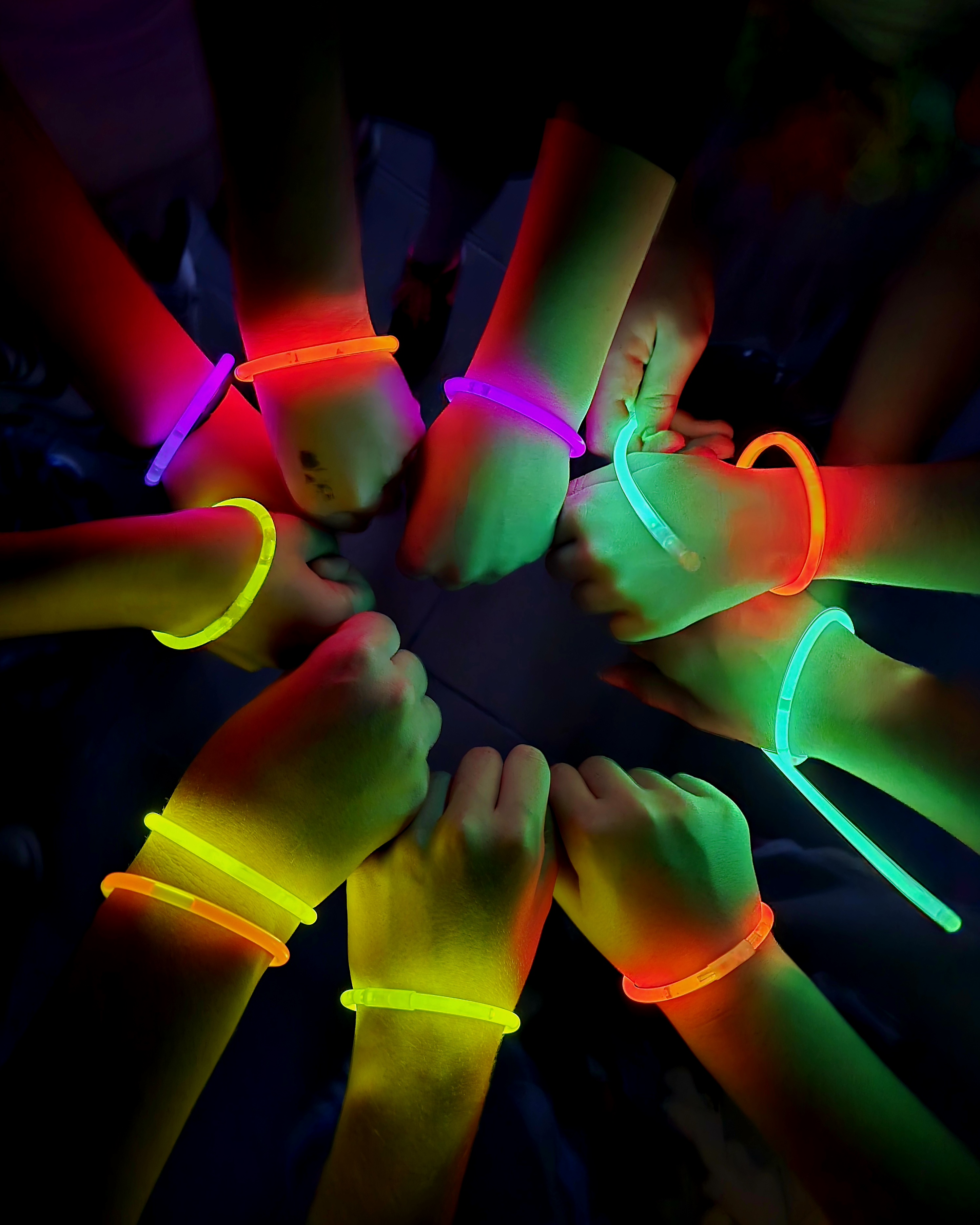 Wieczorne zabawy z lightstickami